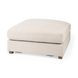 Valence Beige Performance Fabric Square Ottoman