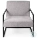 Armelle Gray Fabric Accent Chair
