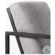 Armelle Gray Fabric Accent Chair