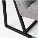 Armelle Gray Fabric Accent Chair