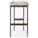 Millie Hair On Hide Gold Bar Stool