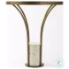 Jacinta Glass And Gold Metal Side Table