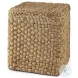 Aylin Brown Jute Square Pouf