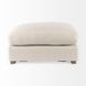 Valence Beige Performance Fabric Rectangular Ottoman