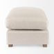 Valence Beige Performance Fabric Rectangular Ottoman