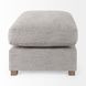 Valence Medium Gray Performance Fabric Rectangular Ottoman