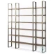 Taunton Medium Brown Wood 6 Tier Shelving Unit