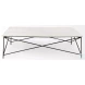 Lorlei White Marble And Gray Iron X-Shaped Coffee Table