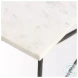 Lorlei White Marble And Gray Iron X-Shaped Coffee Table