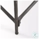 Lorlei White Marble And Gray Iron X-Shaped Coffee Table