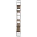 Taunton Medium Brown Wood 6 Tier Shelving Unit