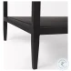 Divina White Marble And Black Metal 1 Drawer Side Table