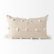 Erica Cream and White 13 x 21" Decorative Pillow Cover