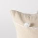 Erica Cream and White 13 x 21" Decorative Pillow Cover
