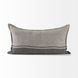Zadie Light and Dark Gray 14 x 26" Decorative Pillow Cover