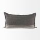 Zadie Light and Dark Gray 14 x 26" Decorative Pillow Cover