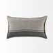 Zadie Light and Dark Gray 14 x 26" Decorative Pillow Cover