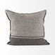 Zadie Light and Dark Gray 20 x 20" Decorative Pillow Cover