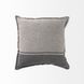 Zadie Light and Dark Gray 20 x 20" Decorative Pillow Cover