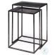 Kasey Galvanized Metal Nesting Accent Table Set Of 2