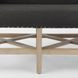 Bergen Dark Gray Upholstered 60" Bed Bench with Nailhead Trim