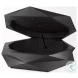 Arreto Black Hexagonal Hinged Storage Large Coffee Table