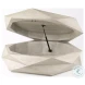 Arreto White Hexagonal Hinged Storage Large Coffee Table