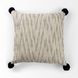 Krystal Cream and Blue 20 x 20" Decorative Pillow Cover