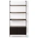 Grace Two Tone Brown Solid Wood 3 Shelf Shelving Unit