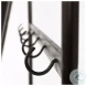 Carell Black Metal And Brown Wood Shelf Hall Tree