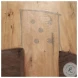 Asco Brown Solid Reclaimed 18" Stool