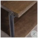 Glenn Dark Brown Wood And Black Iron Side Table