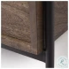Glenn Dark Brown Wood And Black Iron Side Table