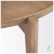 Cleaver Brown Solid Wood Round Coffee Table