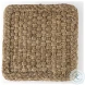Aylin Brown Jute Square Pouf