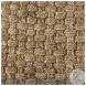 Aylin Brown Jute Square Pouf