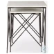 Lorlei White Marble And Gray Iron Legs Side Table