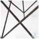 Lorlei White Marble And Gray Iron Legs Side Table