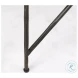 Lorlei White Marble And Gray Iron Legs Side Table