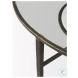Felicity Glass Top And Antique Gold Iron Coffee Table