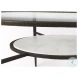 Felicity Glass Top And Antique Gold Iron Coffee Table