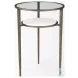 Felicity Glass Top And Antique Gold Iron Occasional Table Set