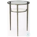 Felicity Glass Top And Antique Gold Iron Occasional Table Set