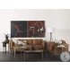 Brooks Cognac Brown Faux Leather Chair