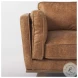 Brooks Cognac Brown Faux Leather Chair