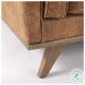 Brooks Cognac Brown Faux Leather Chair