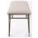 Camille Cream Fabric Bench