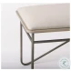 Camille Cream Fabric Bench