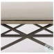 Camille Cream Fabric Bench