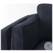 Brooks Navy Blue Fabric Sofa
